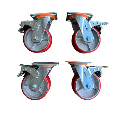 5” Heavy Duty Castors Set